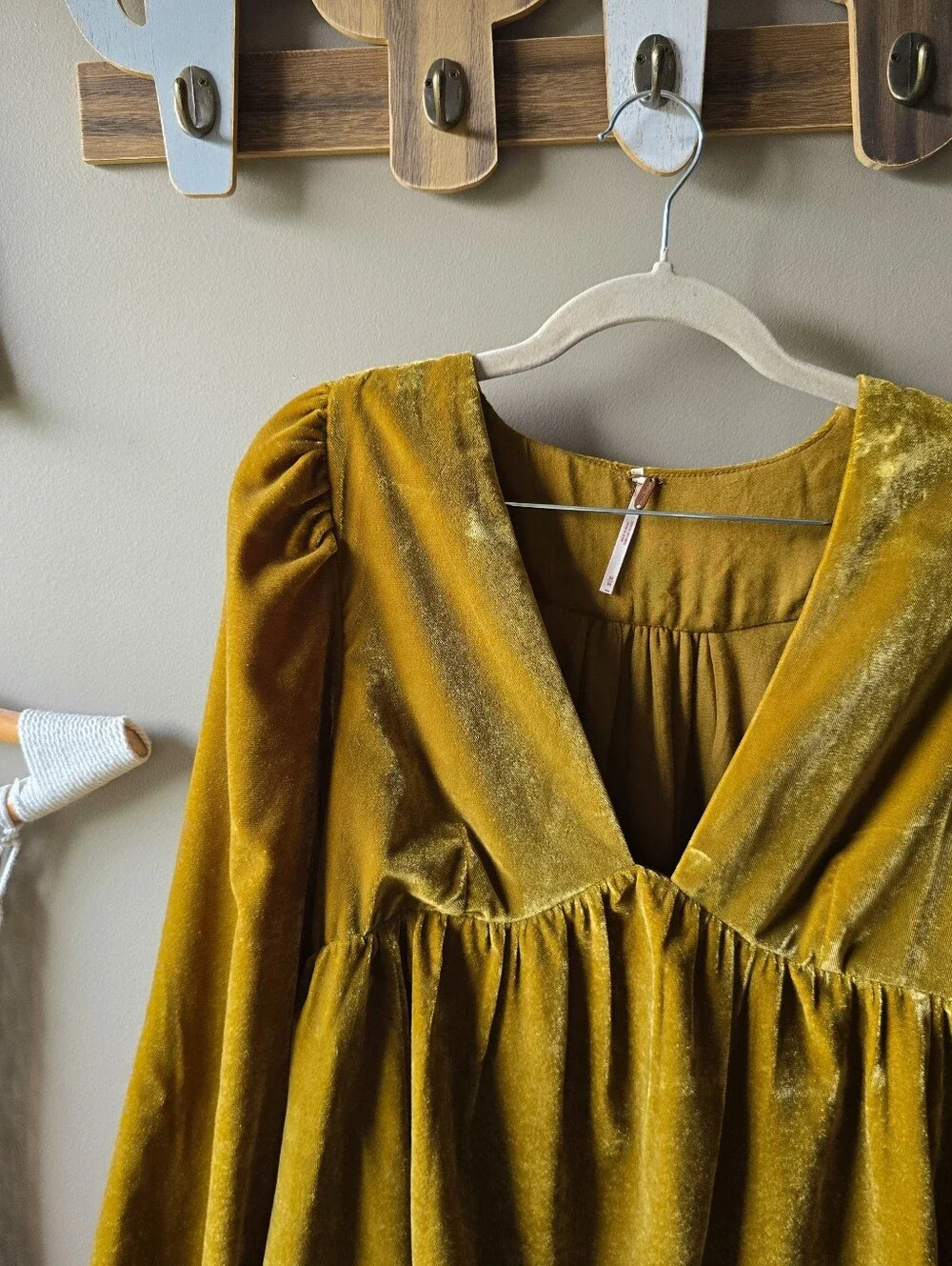 Free People Estella Velvet Mini Dress